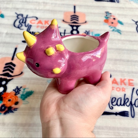 Other - 💜 Adorable Dinosaur Purple Triceratops Planter 💜